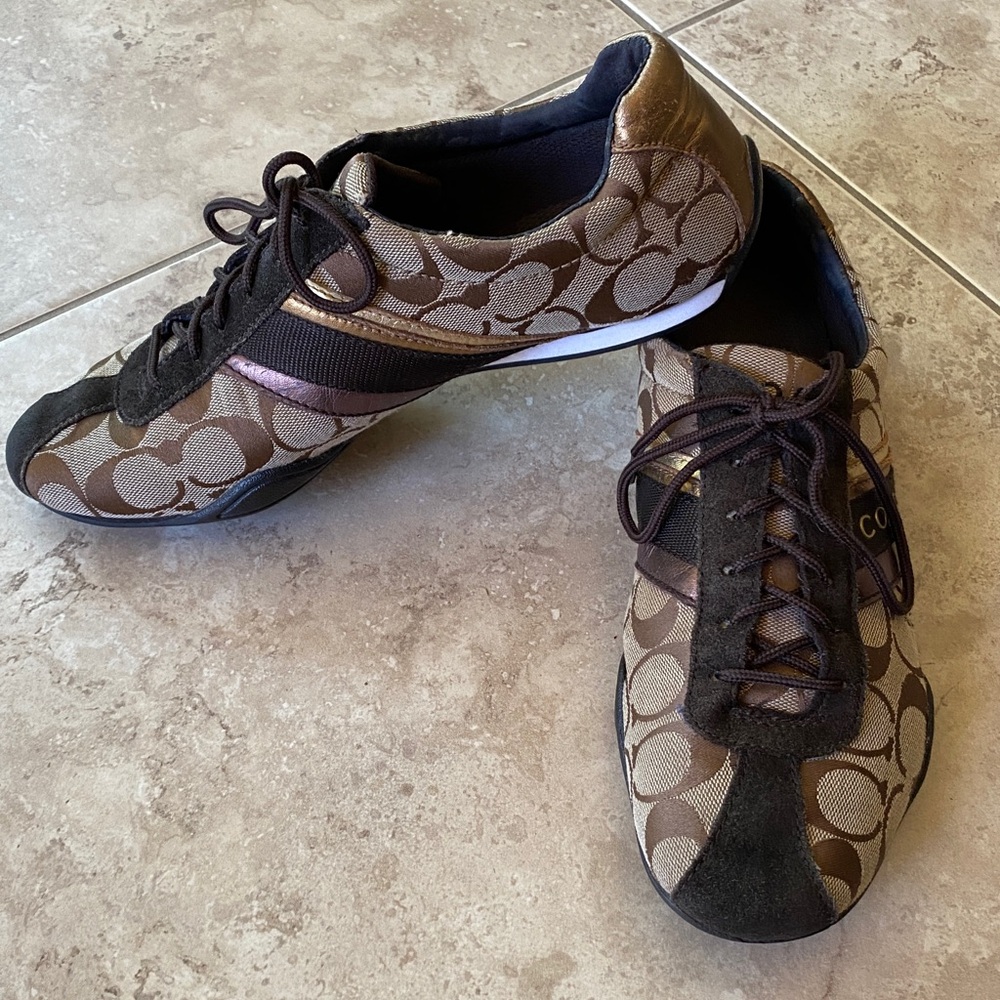 Coach Jayme C Canvas Sneakers Size 8.5